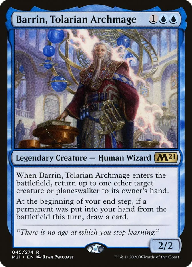 Barrin, Tolarian Archmage Front Face