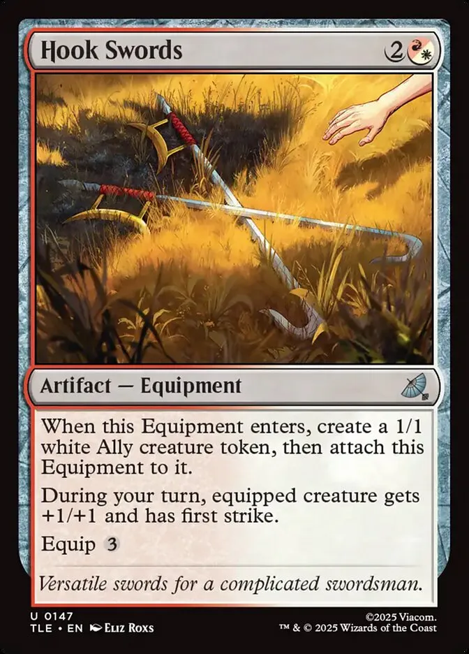 Hook Swords Front Face