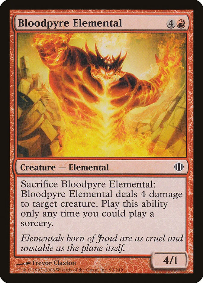 Bloodpyre Elemental Front Face