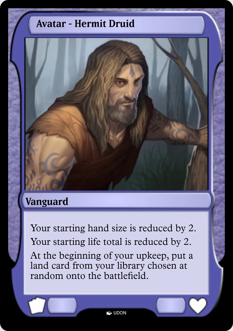 Hermit Druid Avatar Front Face
