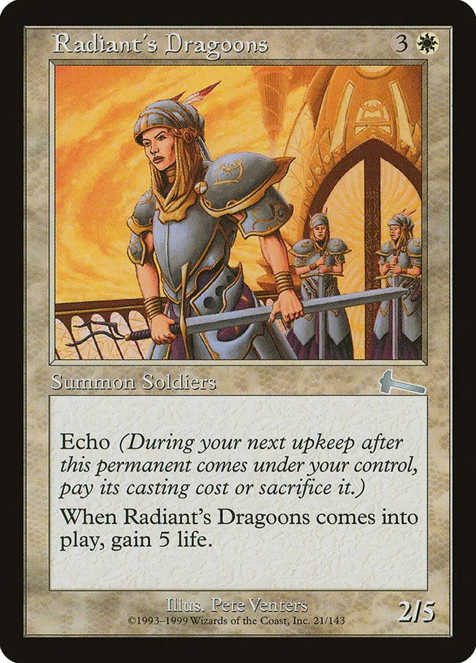 Radiant's Dragoons Front Face