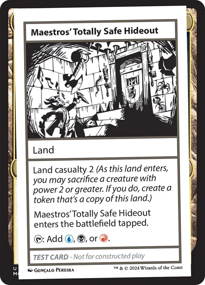 Maestros' Totally Safe Hideout Front Face