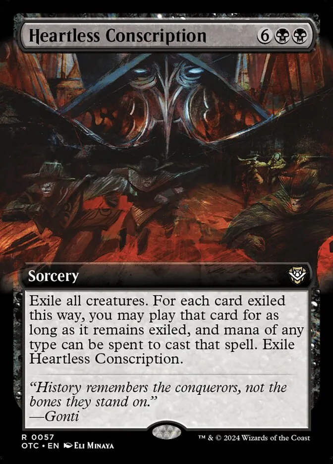 Heartless Conscription Front Face