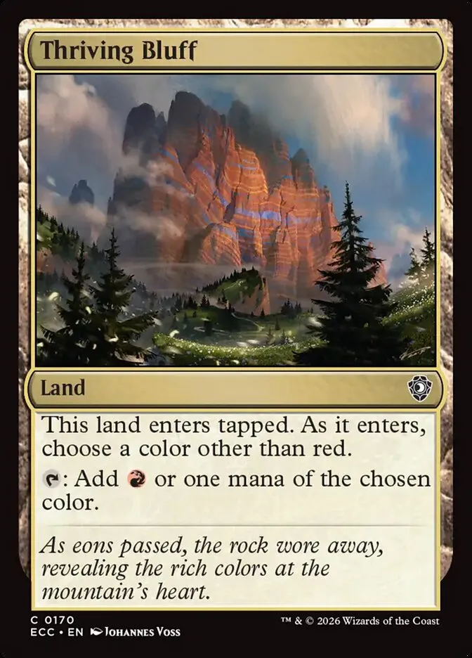 Thriving Bluff Front Face