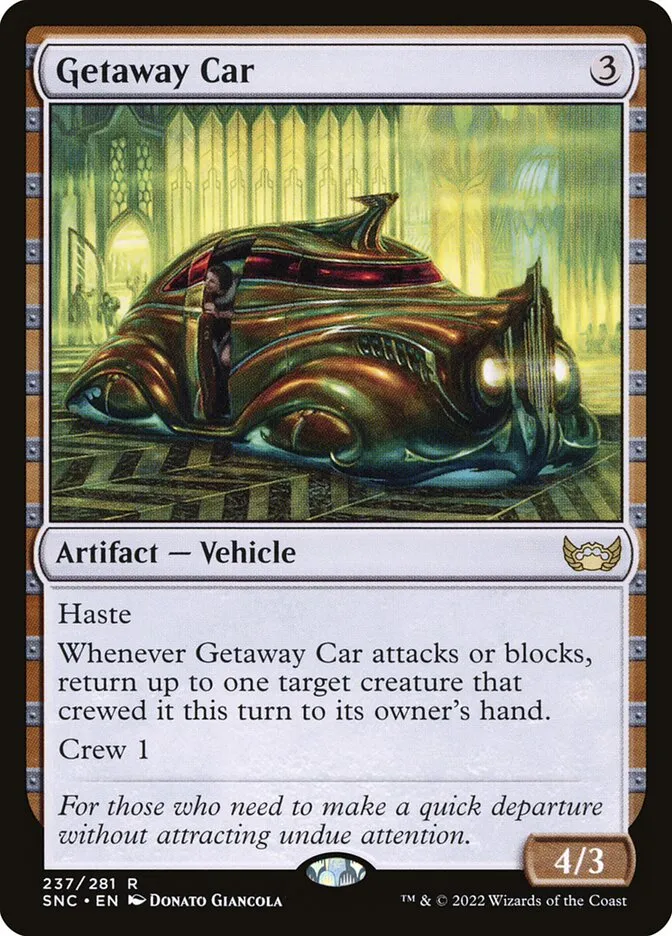 Getaway Car Front Face