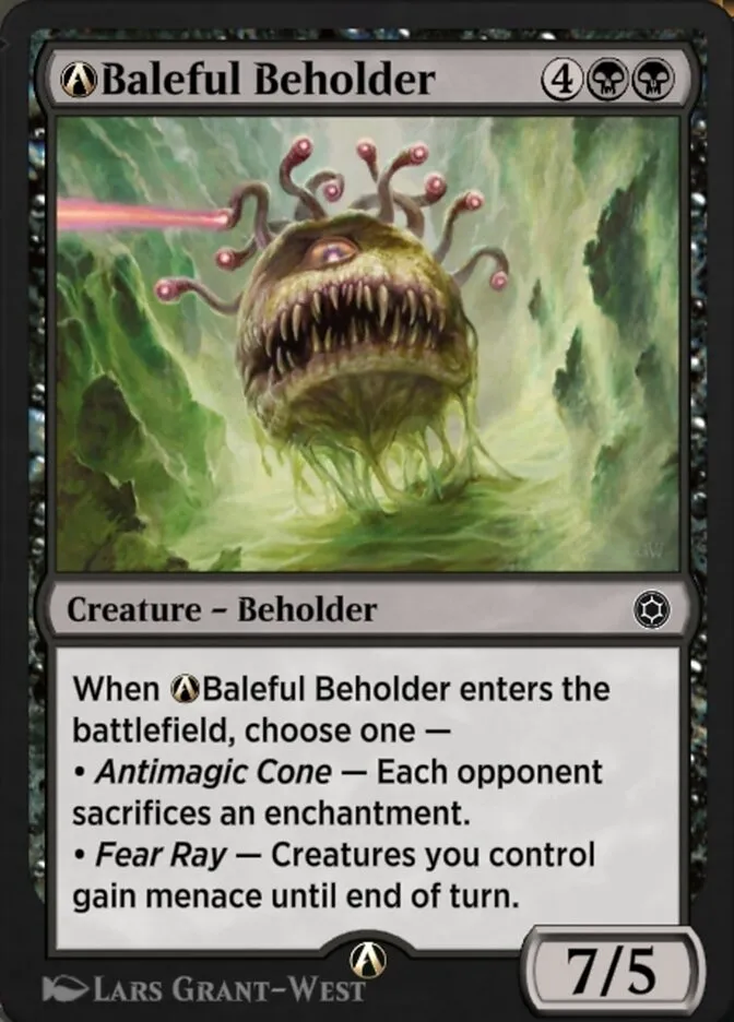 A-Baleful Beholder Front Face