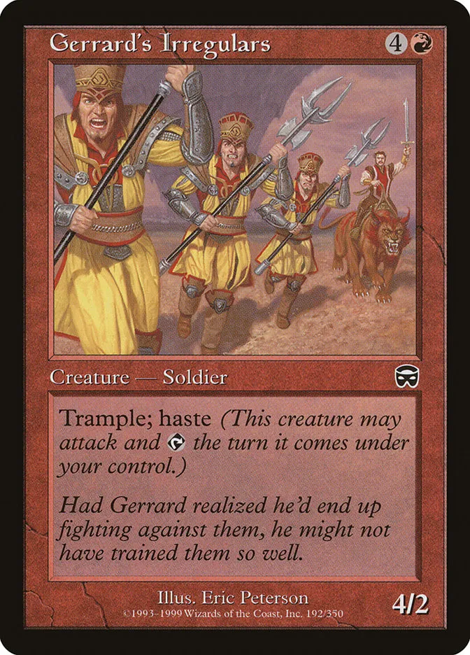 Gerrard's Irregulars Front Face