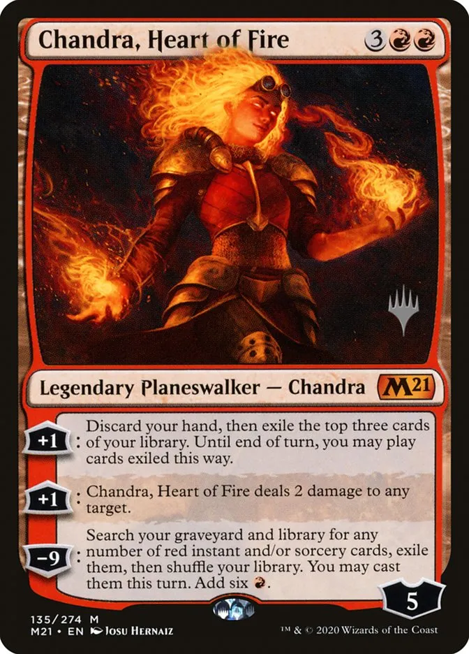 Chandra, Heart of Fire Front Face