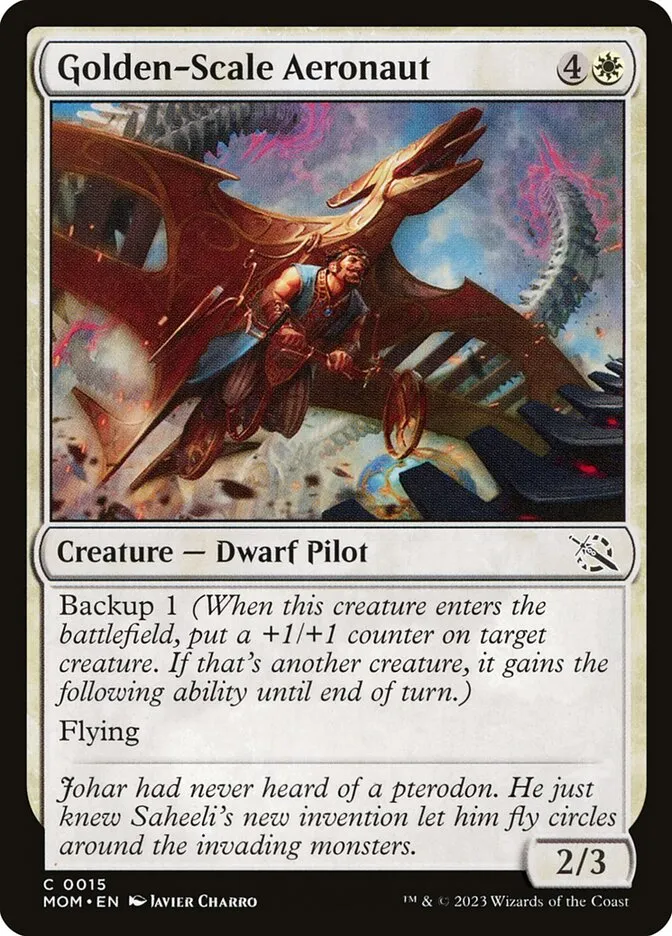 Golden-Scale Aeronaut Front Face