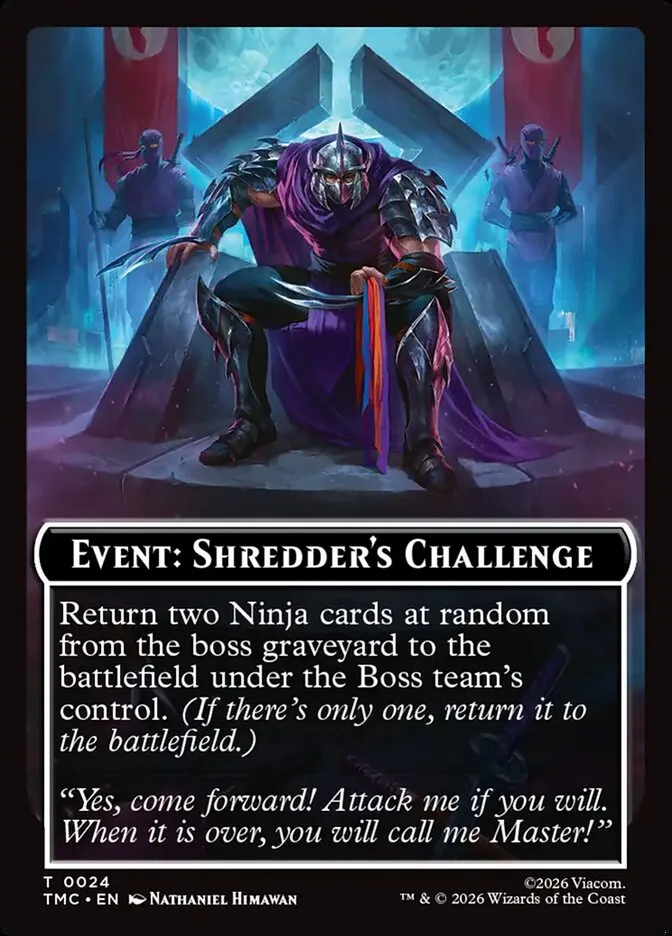 Event: Shredder's Challenge Front Face