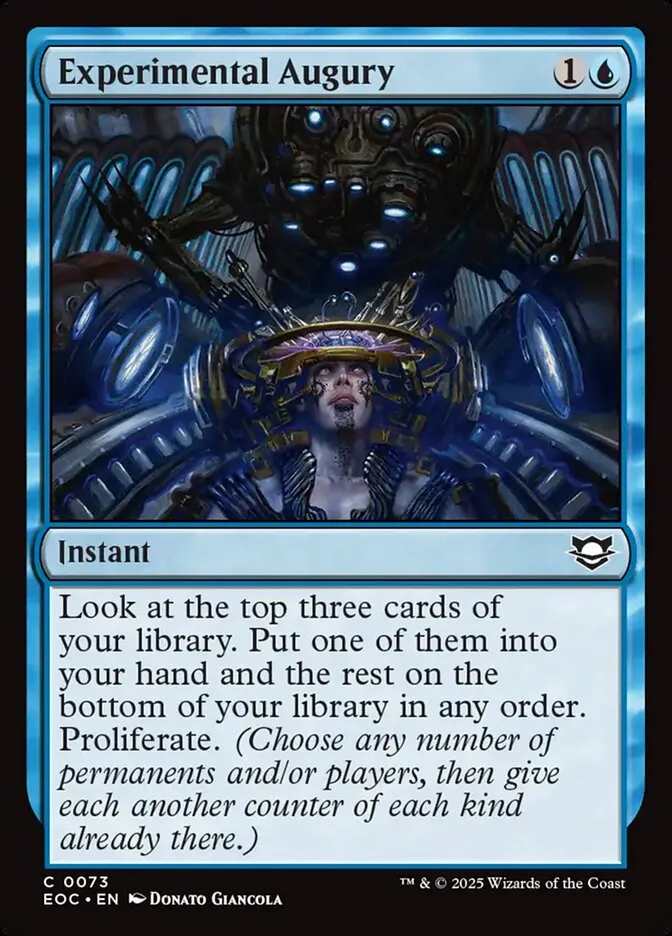 Experimental Augury Front Face