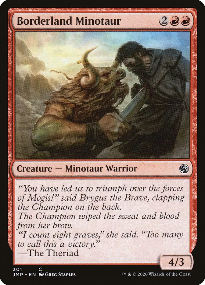 Borderland Minotaur Front Face
