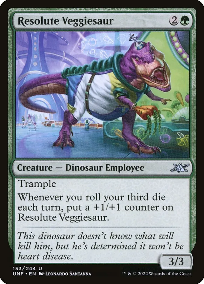 Resolute Veggiesaur Front Face