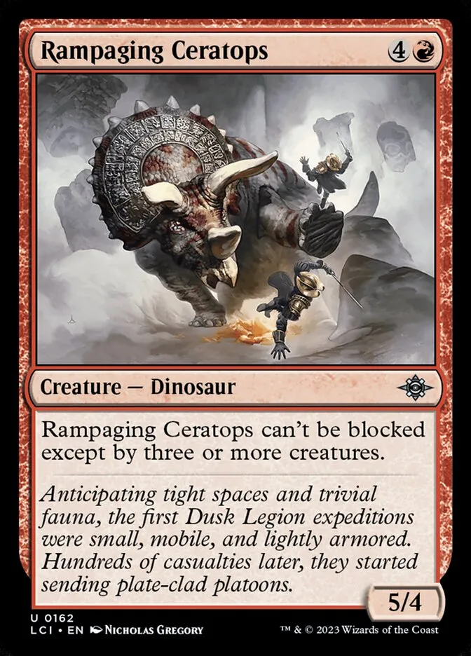 Rampaging Ceratops Front Face