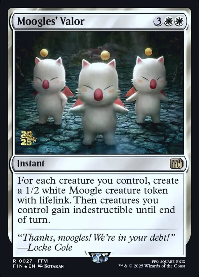 Moogles' Valor Front Face