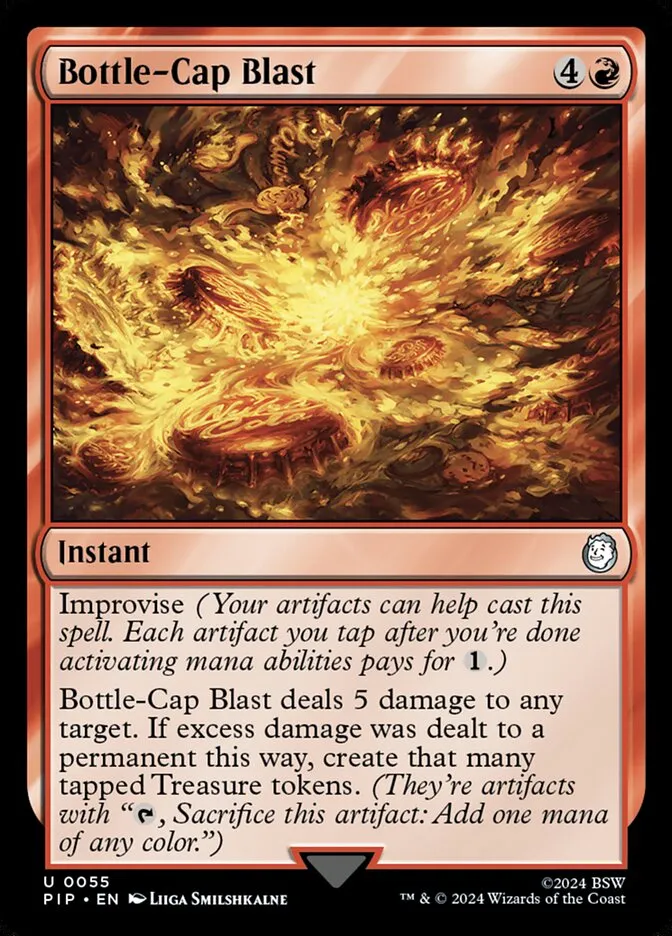 Bottle-Cap Blast Front Face