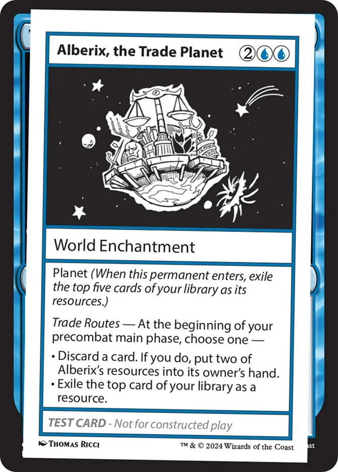 Alberix, the Trade Planet Front Face