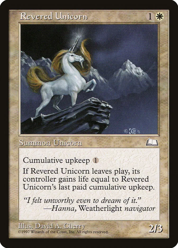 Revered Unicorn Front Face