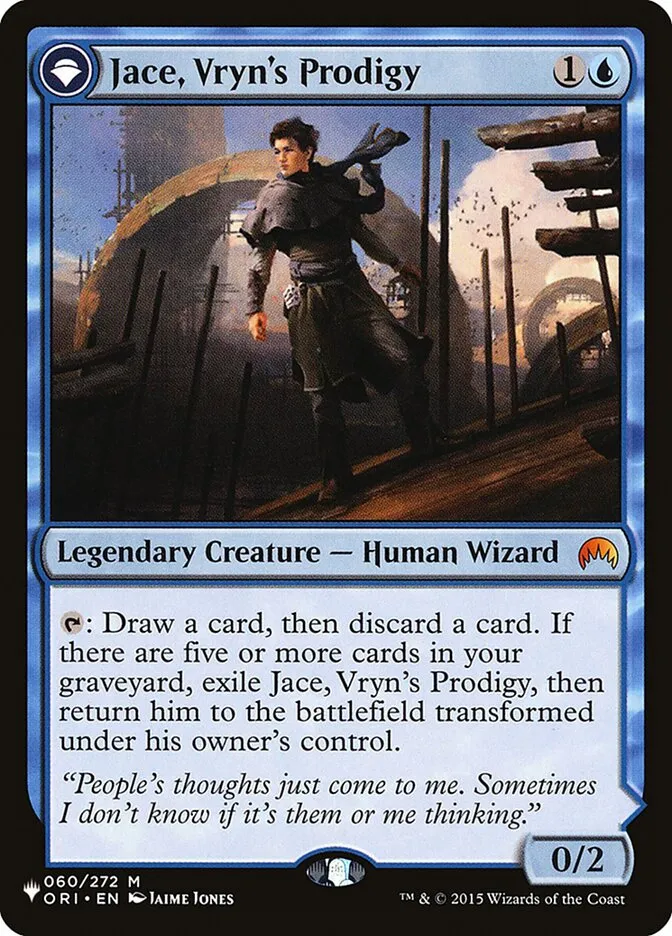 Jace, Vryn's Prodigy // Jace, Telepath Unbound Front Face