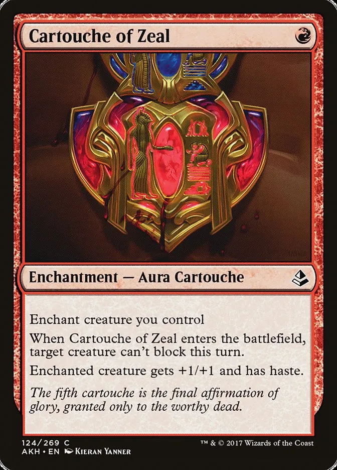 Cartouche of Zeal Front Face