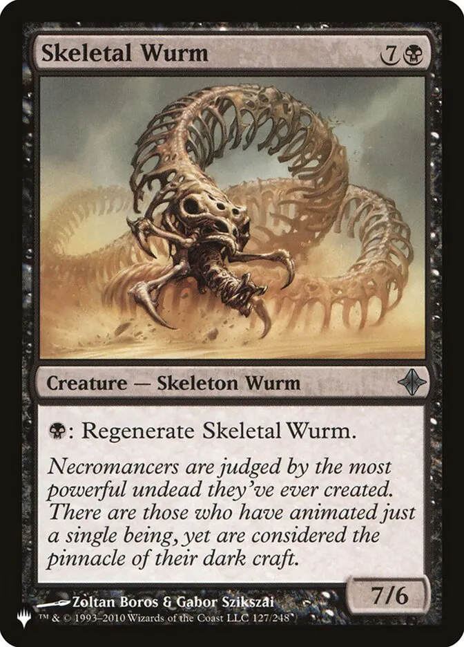 Skeletal Wurm Front Face