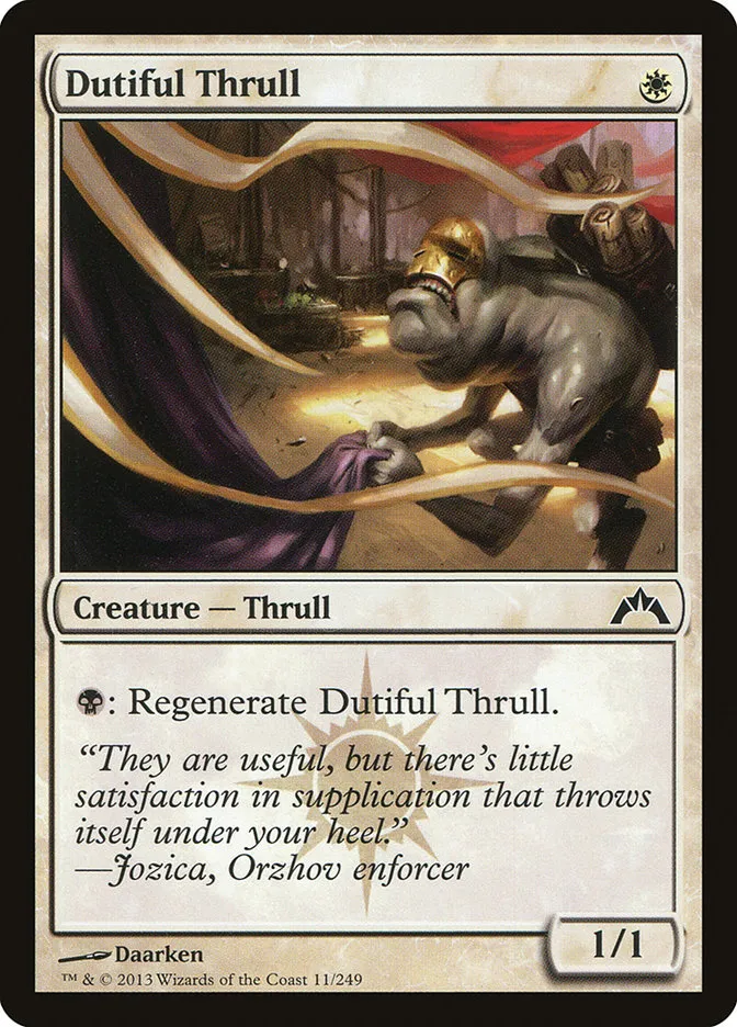 Dutiful Thrull Front Face