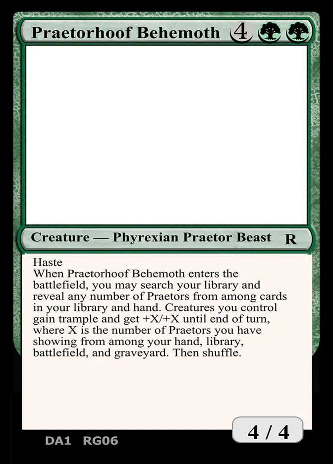 Praetorhoof Behemoth Front Face