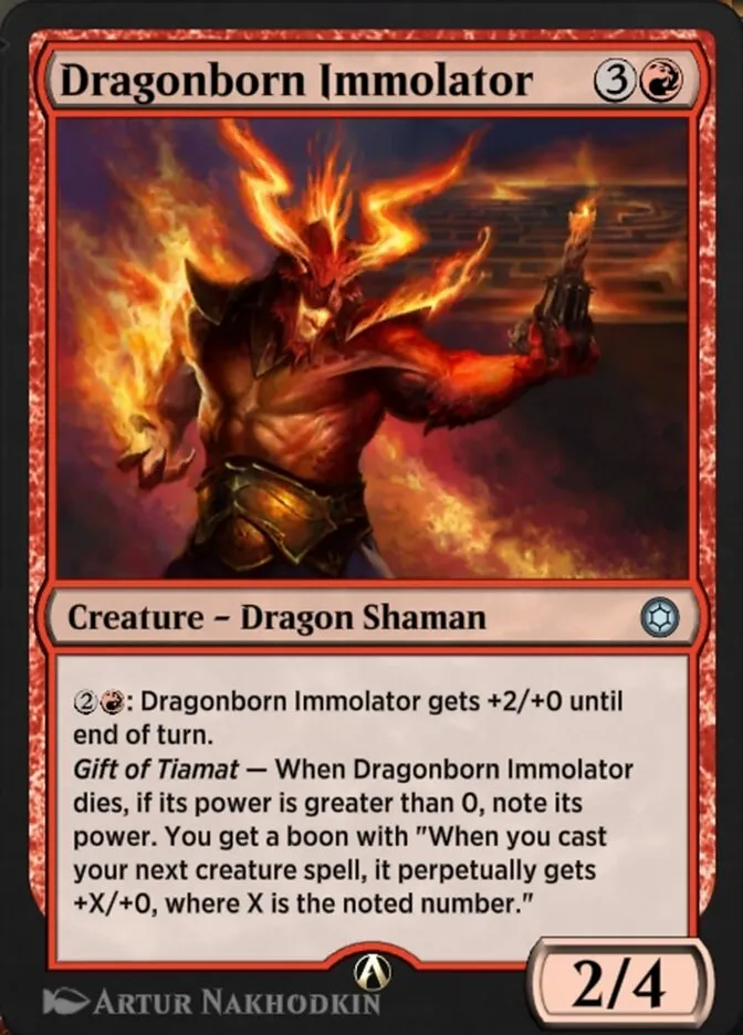 Dragonborn Immolator Front Face