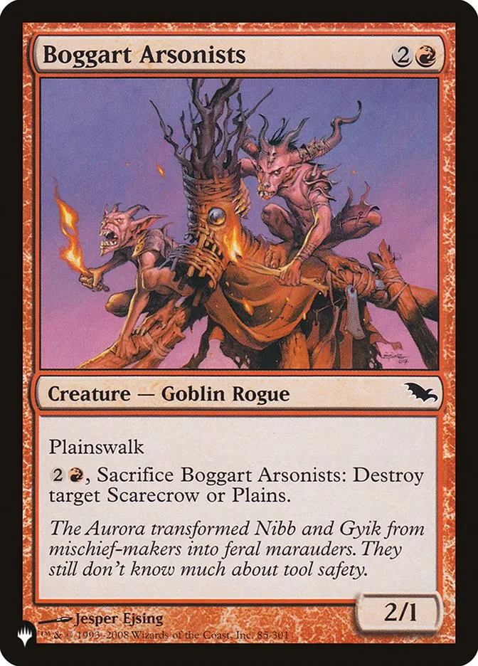 Boggart Arsonists Front Face