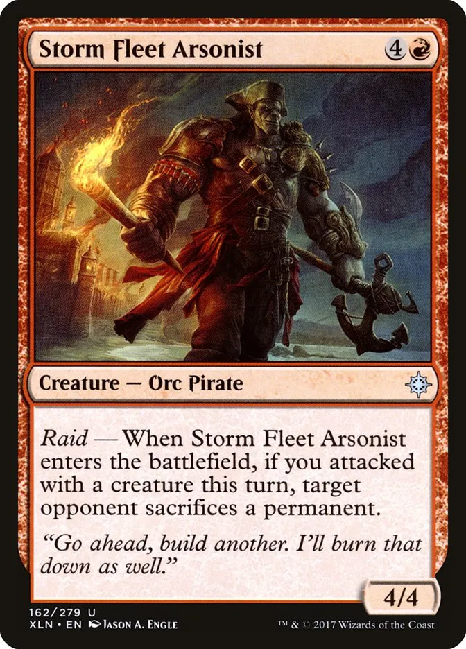 Storm Fleet Arsonist Front Face