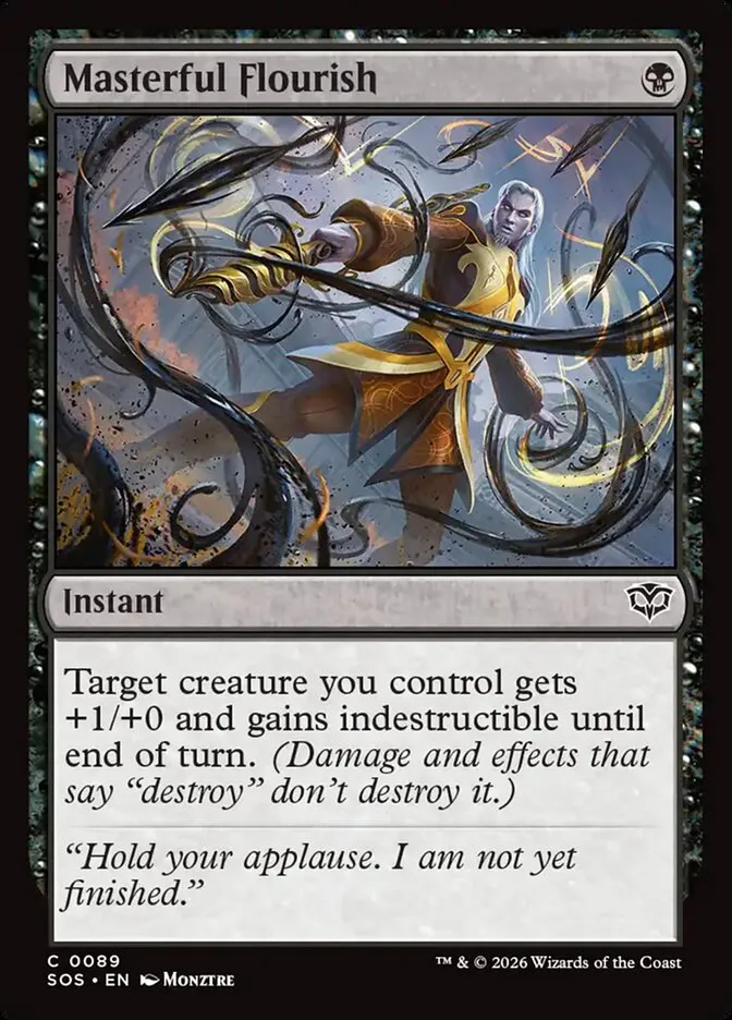 Masterful Flourish Front Face