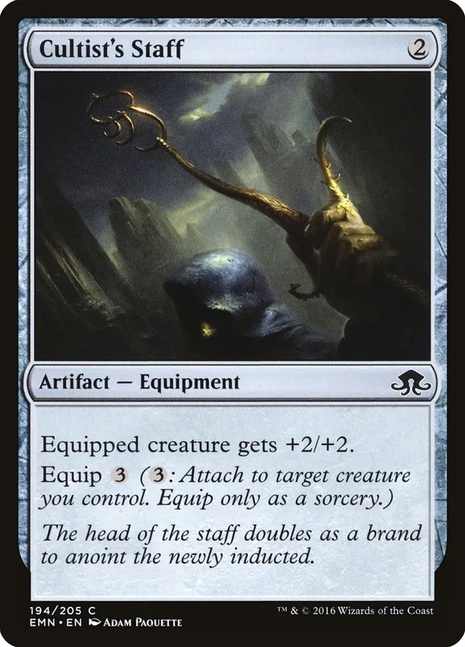 Cultist's Staff Front Face