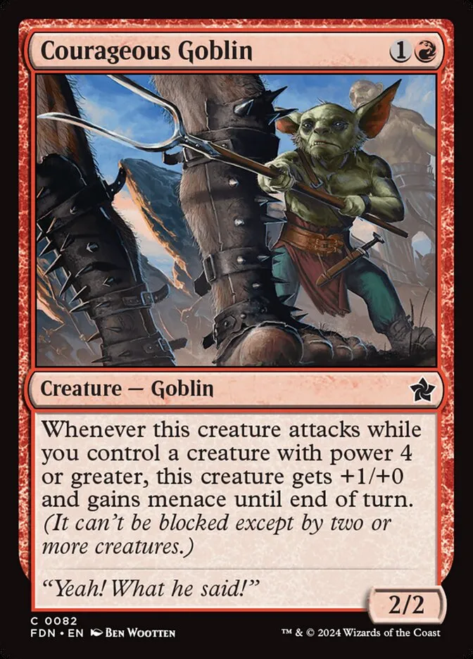 Courageous Goblin Front Face