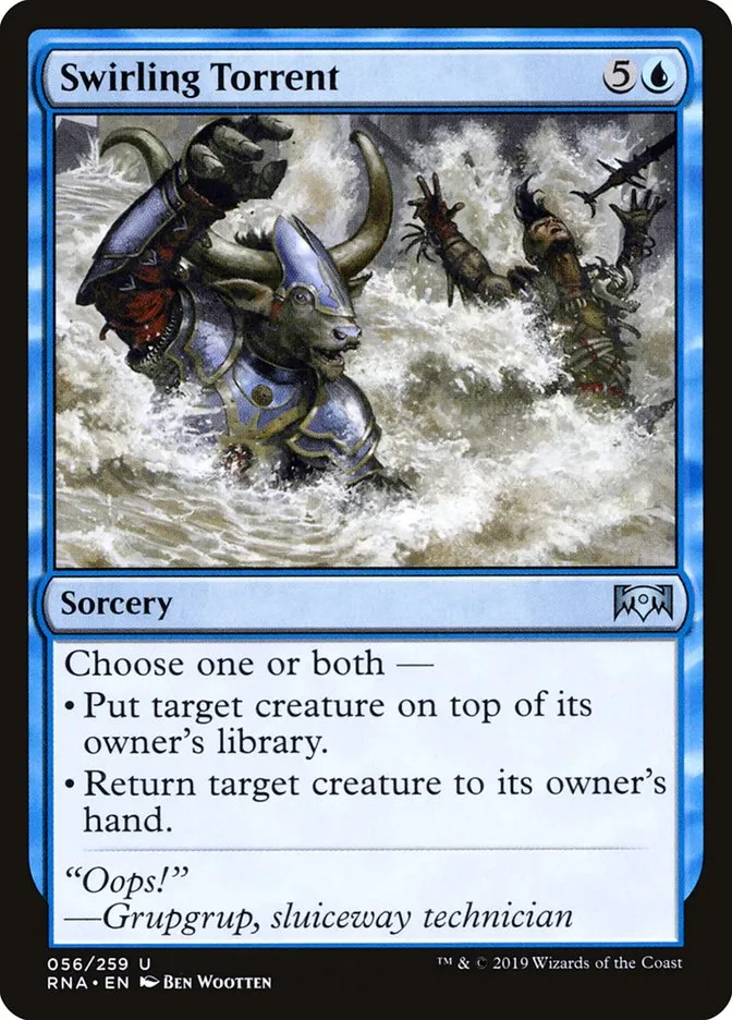 Swirling Torrent Front Face