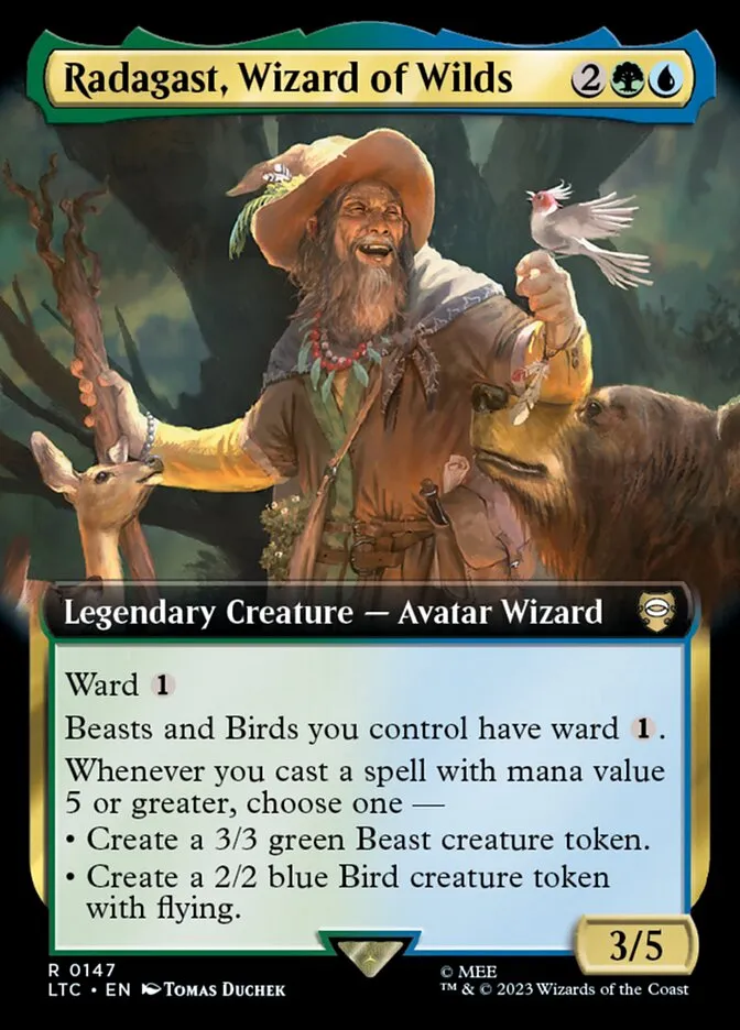 Radagast, Wizard of Wilds Front Face