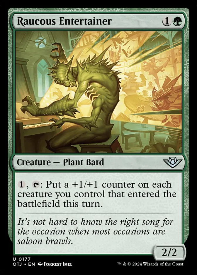 Raucous Entertainer Front Face