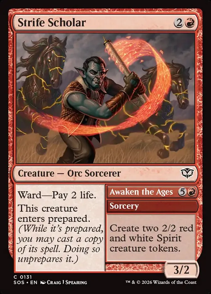 Strife Scholar // Awaken the Ages Front Face