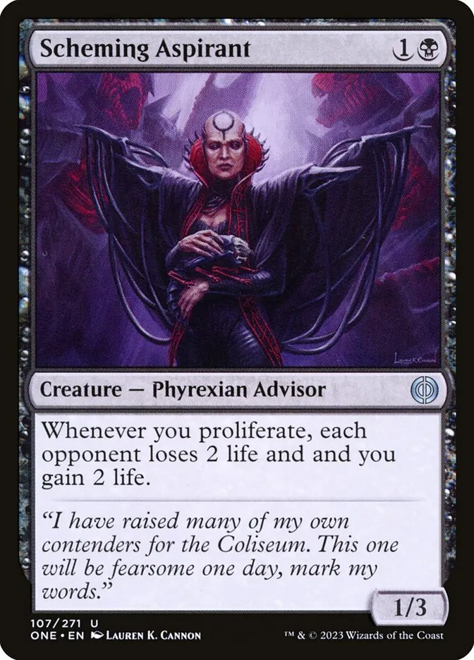 Scheming Aspirant Front Face