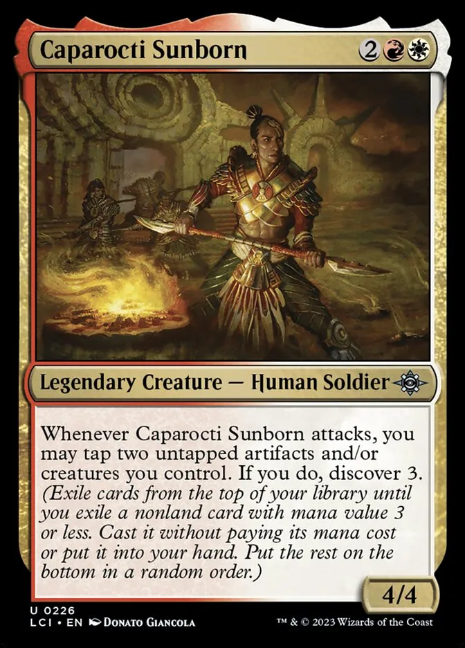 Caparocti Sunborn Front Face