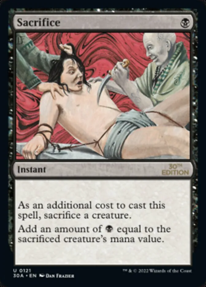 Sacrifice Front Face