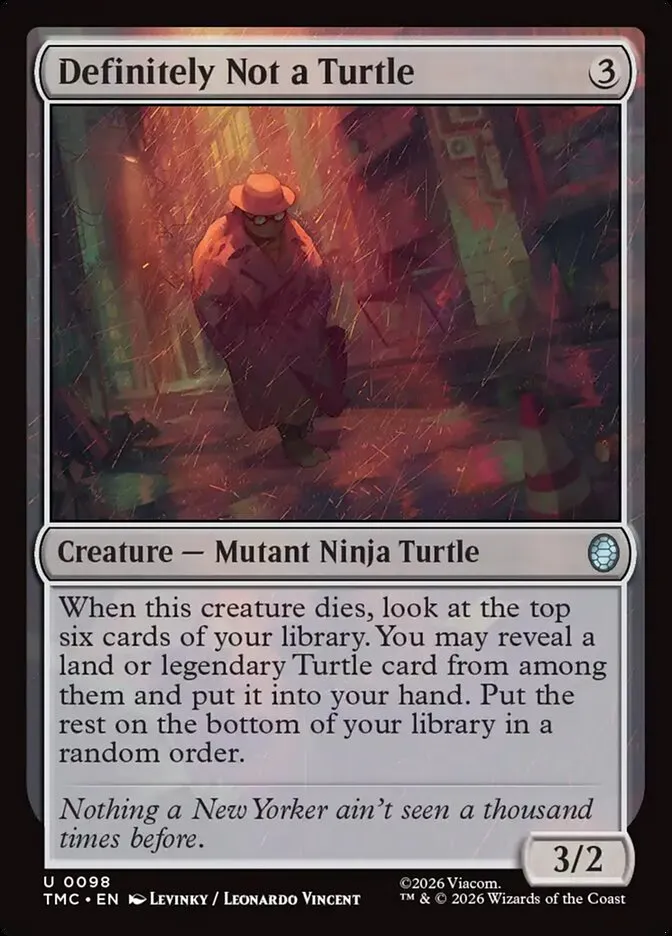 Definitely Not a Turtle Front Face