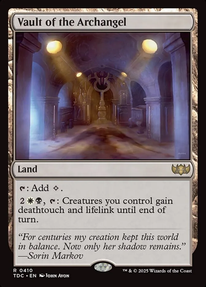 Vault of the Archangel Front Face