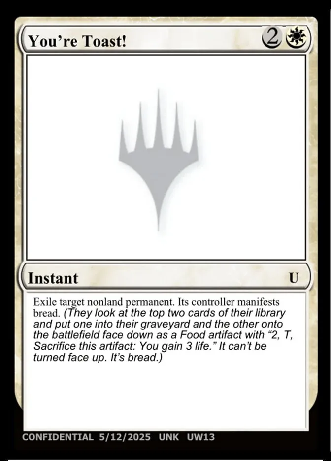 You're Toast! Front Face