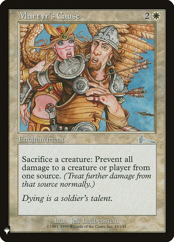 Martyr's Cause Front Face