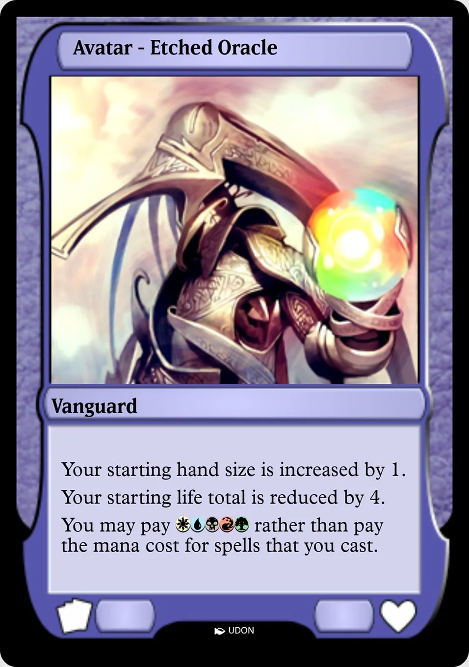 Etched Oracle Avatar Front Face