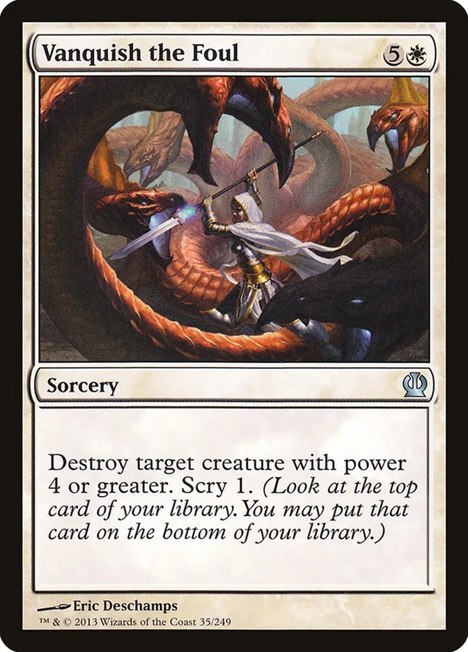 Vanquish the Foul Front Face