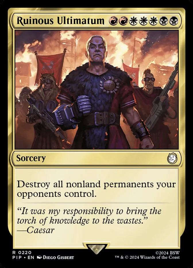 Ruinous Ultimatum Front Face