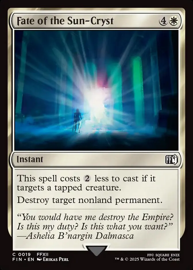 Fate of the Sun-Cryst Front Face