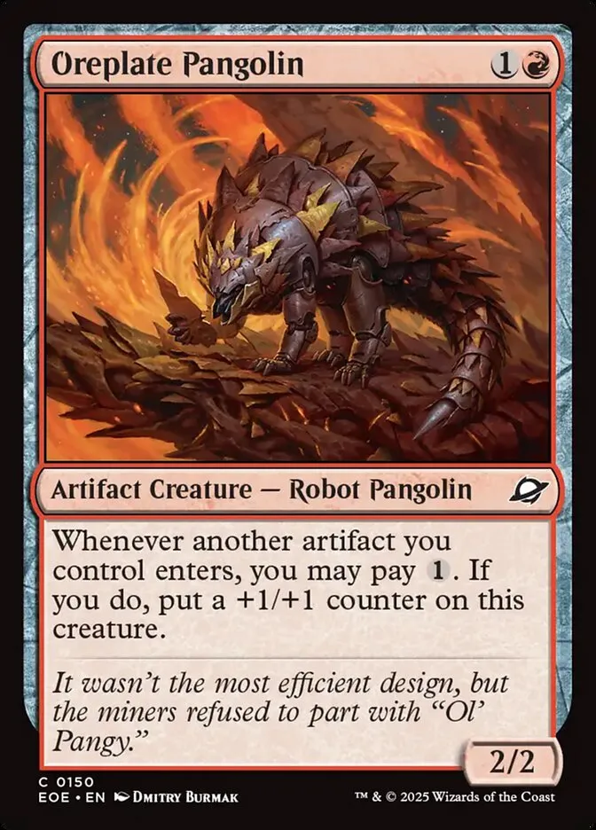Oreplate Pangolin Front Face
