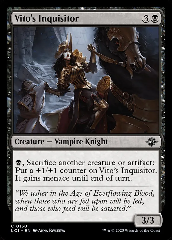 Vito's Inquisitor Front Face